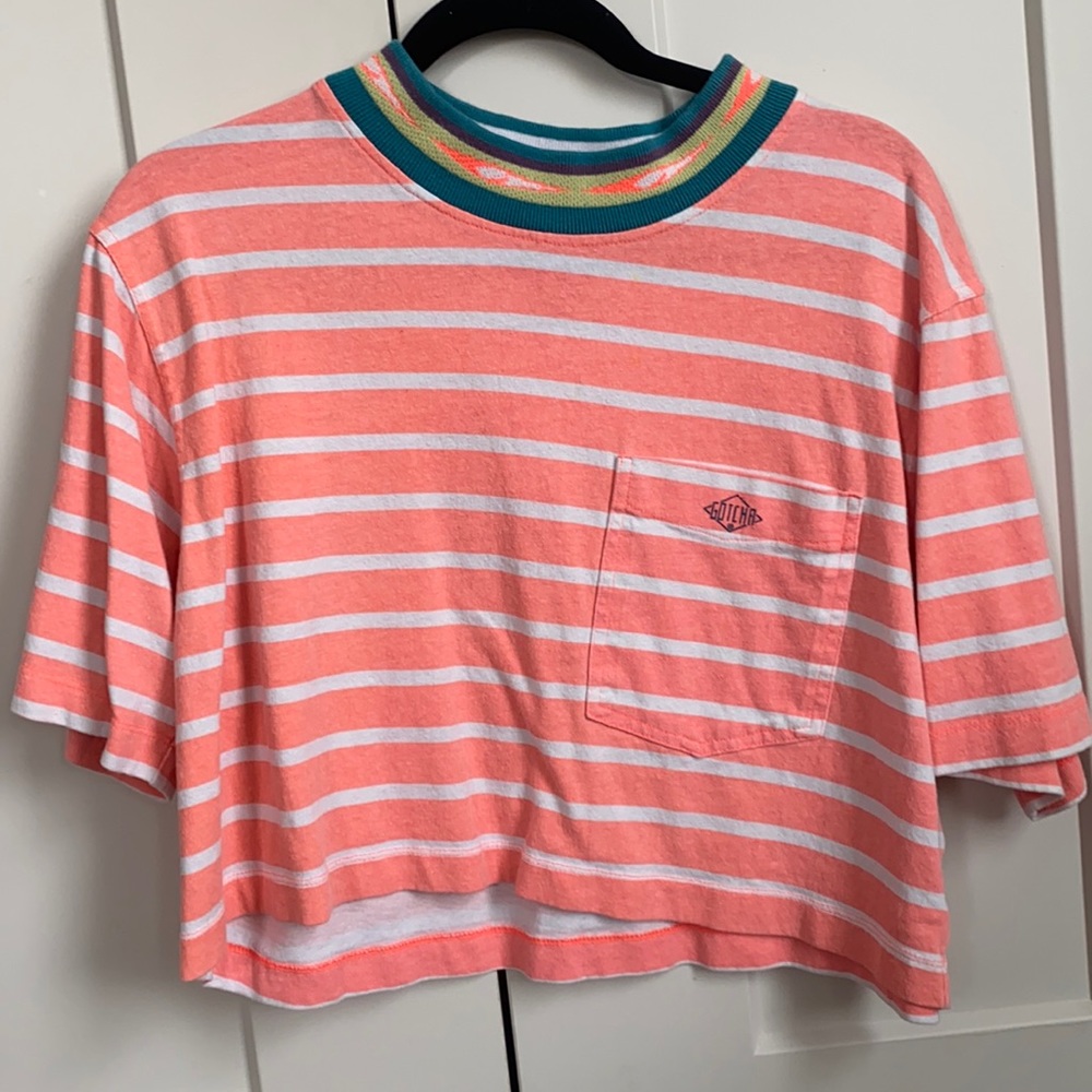 Cropped Neon Pink T-Shirt